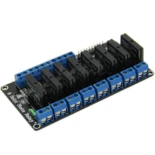 5V 8-Way High Level Trigger Solid State Relay Module with Fuse For Arduino 250V2A