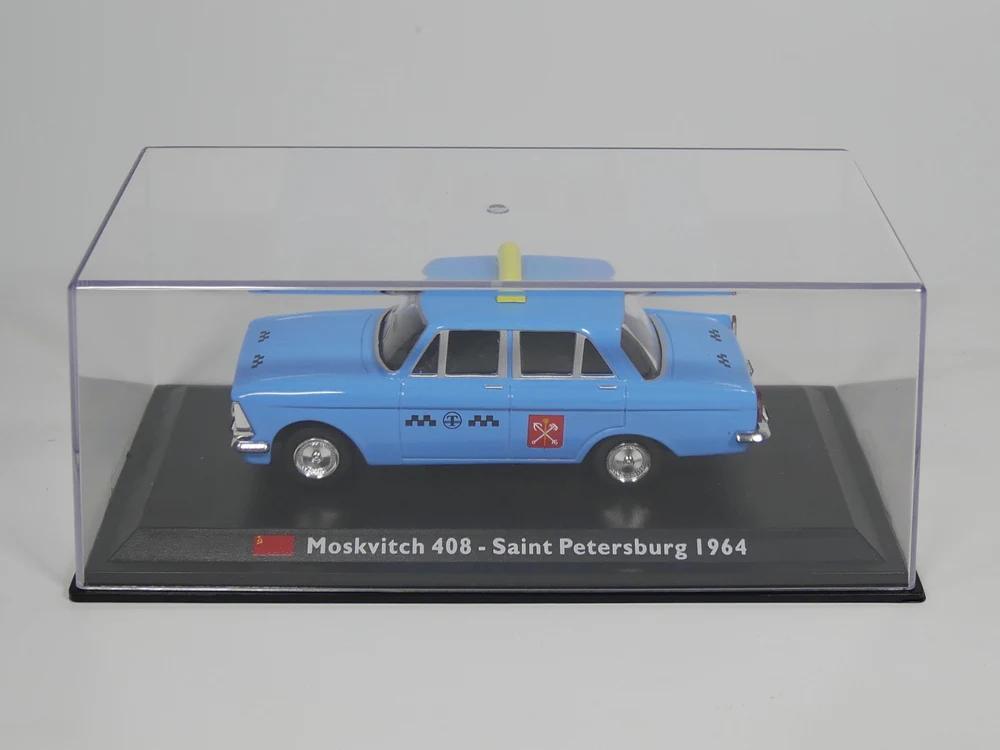 Leo модель 1:43 moskvich 408 1964 СПб такси литая модель автомобиля