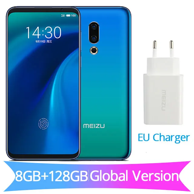 Глобальная версия,, Meizu 16, 4G, Snapdragon 845, Adreno 630, 8 ГБ ОЗУ, 128 Гб ПЗУ, 6,0 дюйма, FHD, 2160x1080 P, полный экран, двойная камера