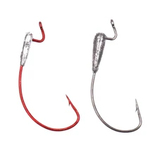 5 шт. рыболовные крючки из высокоуглеродистой стали перевернутые для Мягкая приманка в виде червей офсетная головка Whosesale