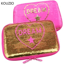 Блестящий пенал для карандашей для девочек kawaii unicorn estuche escolar trousse solaire stylo piornik szkolny школьные принадлежности милые