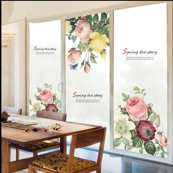 

Electrostatic frosted glass film toilet bathroom window stickers balcony translucent window grilles window stickers shading-40