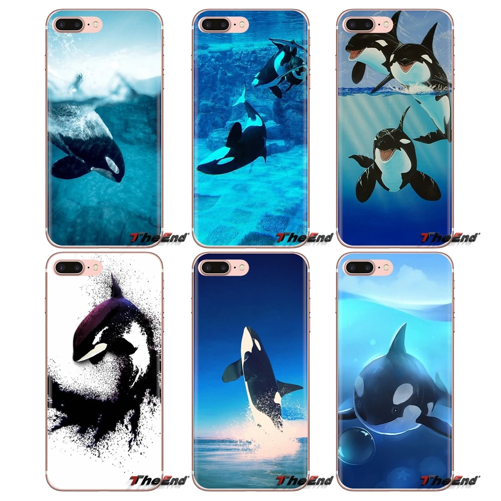 

For Samsung Galaxy S3 S4 S5 Mini S6 S7 Edge S8 S9 S10 Plus Note 3 4 5 8 9 Killer Whale Orca Random Inspiration Phone Shell Cases