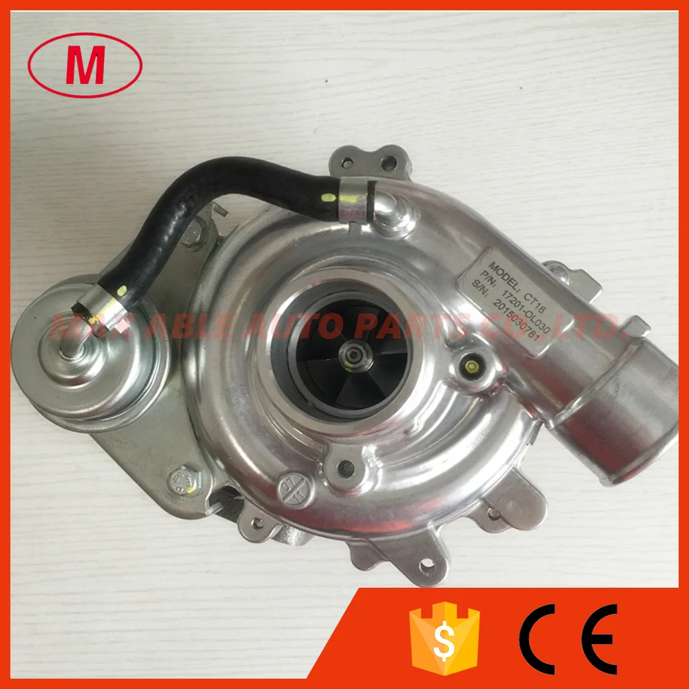 Турбокомпрессор CT16 17201-OL030 17201-0L030 для Hilux Vigo D4D 2.5L двигателя: 2KD-FTV 2KD |