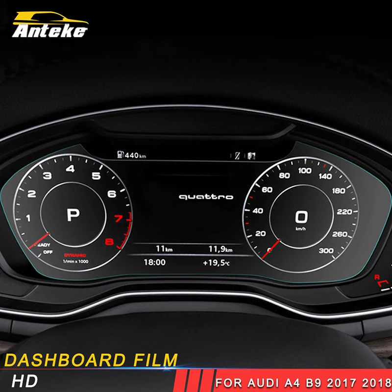 

ANTEKE Car dashboard film sticker cover For Audi A4 B9 2017 2018