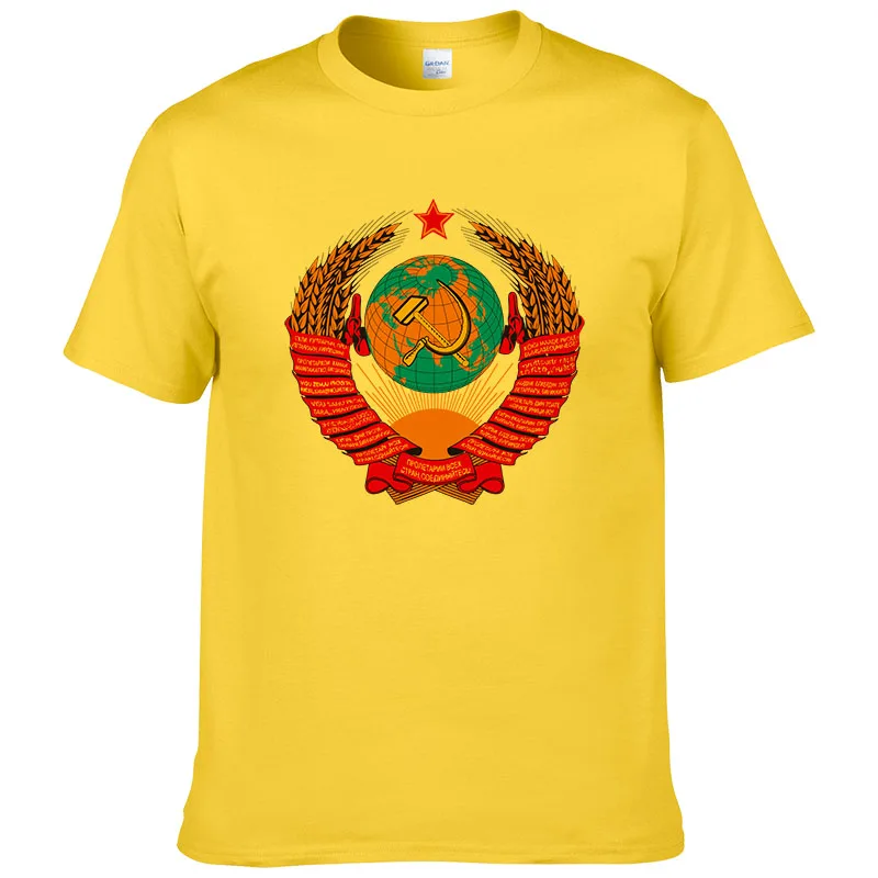 2017 новое поступление Мужская/женская футболка CCCP СССР Советская русская KGB