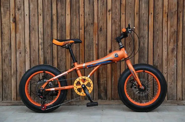 Sale Snow Bike MTB 16" 7 21 24 27 speed double disc mountain Fat Bicycle Suspension Steel Frame 3" Tire aluminum wheel 20kgs Kids