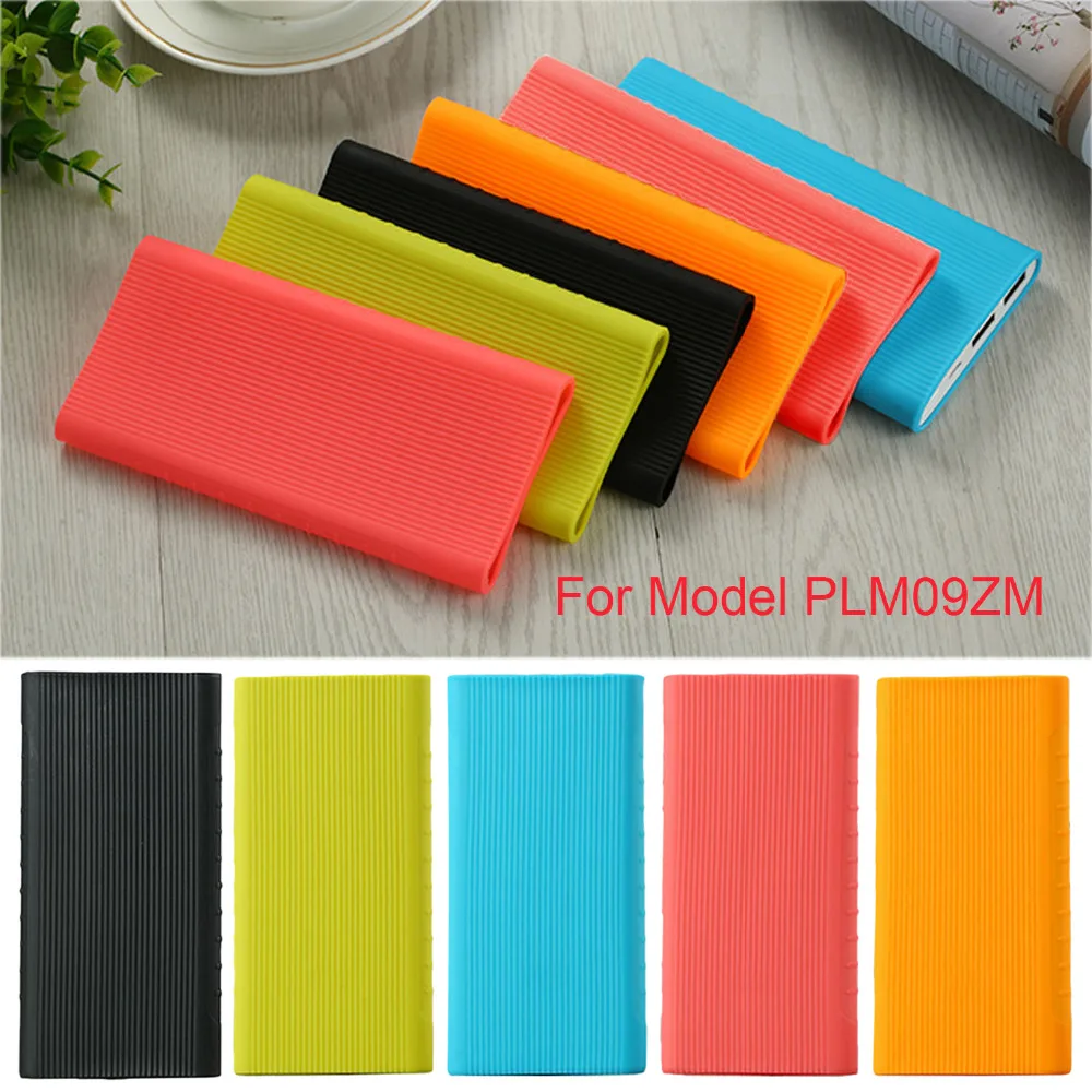 

Vertical-stripe Non-slip Soft Silicone Protective Case Cover for Xiaomi Mi Power Bank 2 10000mAh Dual USB Port Powerbank