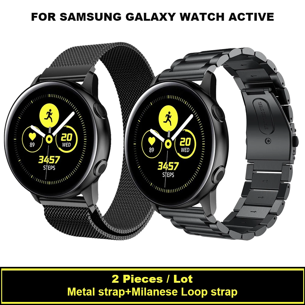 22 мм 20 мм Универсальная Миланская петля для samsung Galaxy Watch gear S3 S2 ремешок для HUAWEI GT/Garmin Vivoactive 3/Amazfit BIP