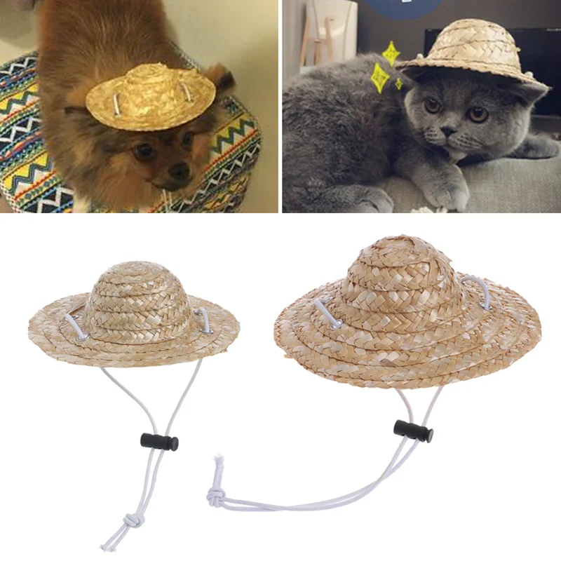 Гавайский стиль Pet Sombrero шляпа собака бейсболка с кошкой маленький/большой диаметр 14 см 16 см