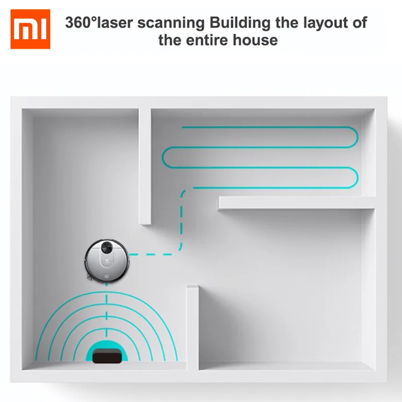Новый робот пылесос Xiaomi Viomi V2 управление приложением лазерная навигация
