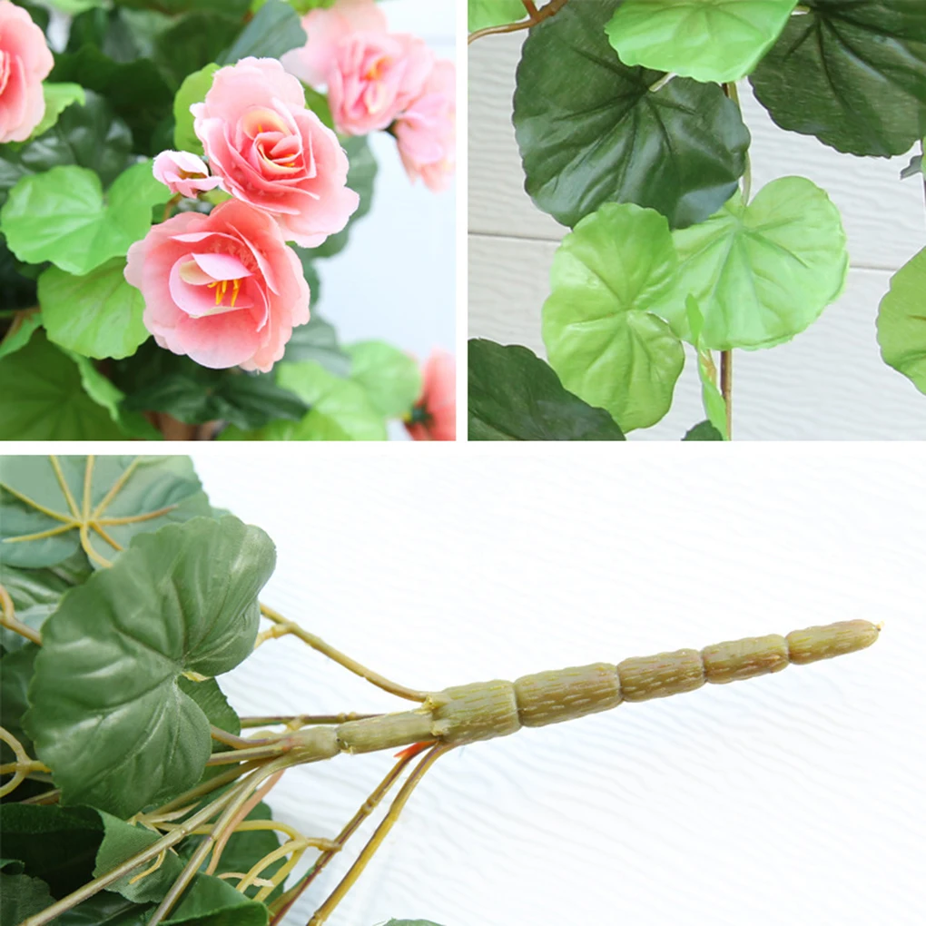 Family windowsill balconies Decorative flowers Artificial silk Begonia vine plants Grapes DIY background photography Family windowsill balconies Decorative flowers Artificial silk Begonia vine plants Grapes DIY background photography