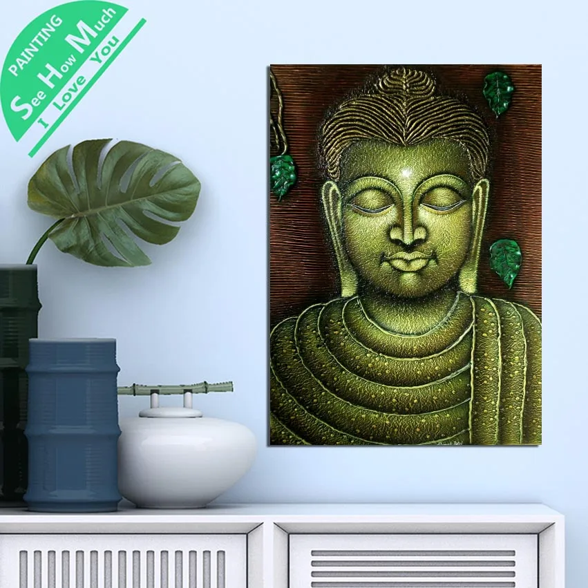 Лучший! 1 Шт. Старинные Плакаты Будда HD Печатных Холст Wall Art Плакаты и Принты Плакат Живопись Оформление Лучший!
