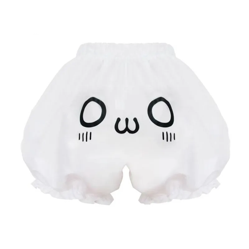 Летние женские милые короткие штаны, шаровары в стиле тыквы, белые шорты в стиле аниме для девочек в стиле Лолиты, популярные штаны - Цвет: White Shorts pants 2