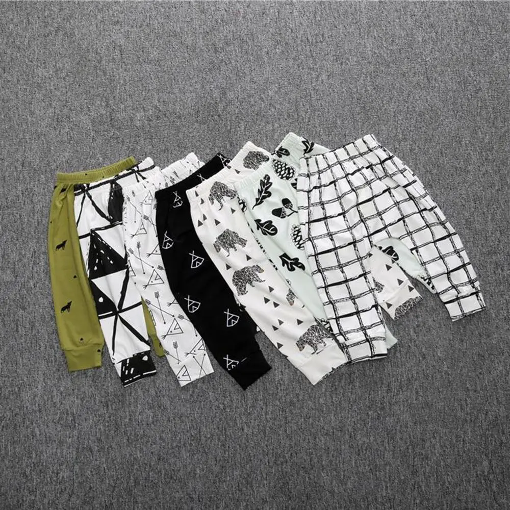 

Unisex New Girls&Boys Pants 2019 Spring Cotton Harem Pants Loose For Boys Girls Hot Sale Children Clothing Toddler Trousers
