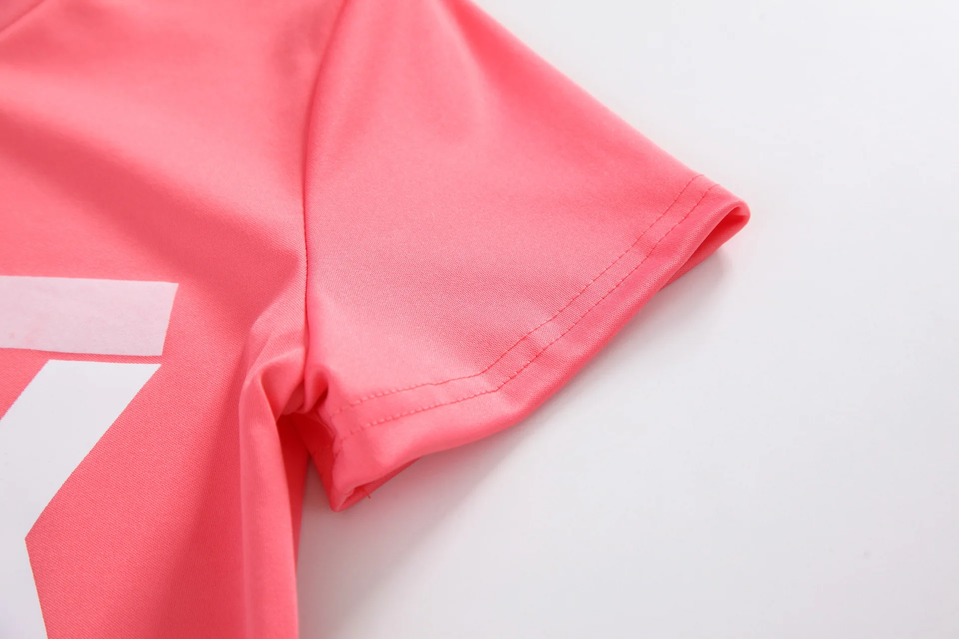 Пикантные Для женщин костюм розового цвета с буквенным принтом спортивные костюмы с принтом женский костюм из двух предметов на весну уличная футболка Топы и набор для бегунов костюмы Повседневное 2 шт