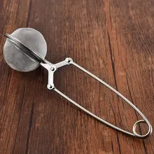 Горячая длинный обработанный сито для заварки шар свободная сеточка для заваривания листового чая пинцер из нержавеющей стали шариковый фильтр