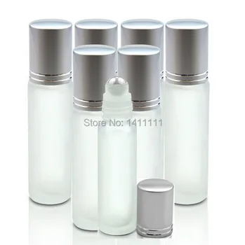 

Wholesale 700pcs 10ml Frosted Glass Roll On Essential Oils Perfume Bottles W/ Stainless Steel Roller Ball BY DHL Free Shipping