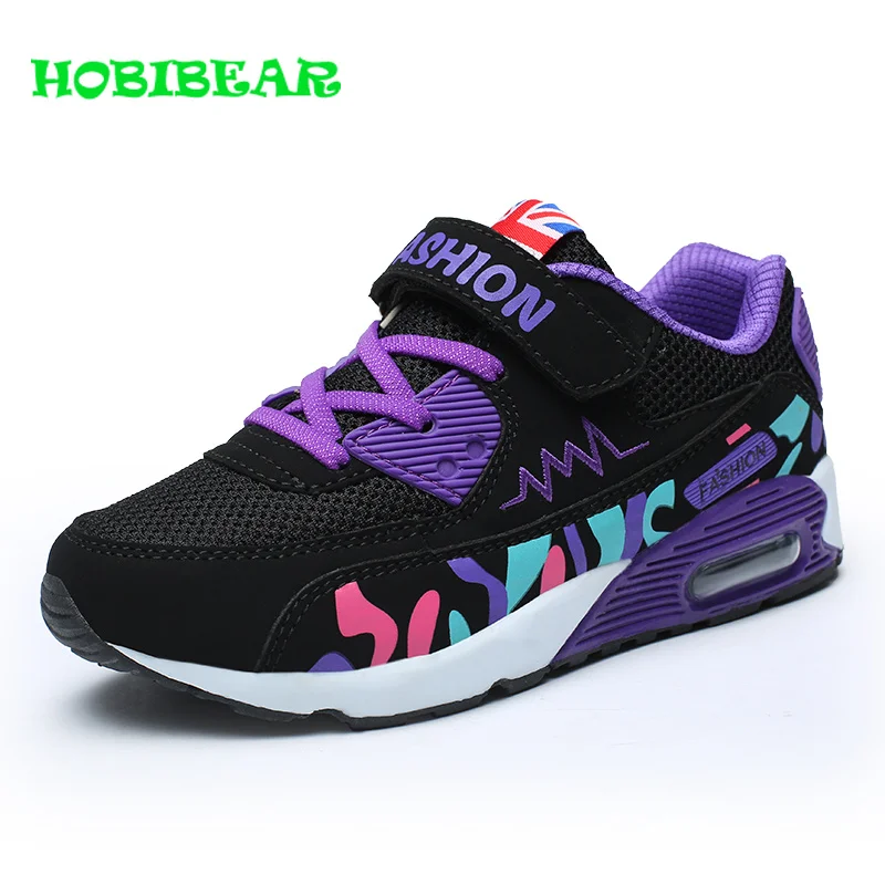 

Kids Running Shoes Girls Purple Rose Red Sport Children Shoes Girls Air Cushion Kids Walking Sneakers Breathable Jogging Shoes