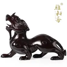 Jaipur artisanat en bois d'acajou sculpté ornements hanart Wangcai brave chanceux mascotte ameublement(China)