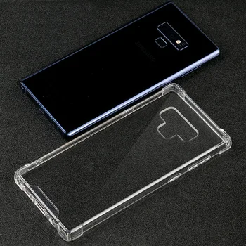 

10pcs/lot,Fit Shockproof Clear Transparent PC Back TPU Bumper Scratch Protection Case Cover for Samsung Galaxy Note 9/Note 8