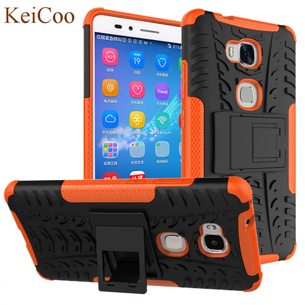 

Hybrid Armor Cases For Huawei GR5 2016 KII-L05 KII-L05 L22 L23 Cases TPU Silicone Covers For HUAWEI GR5 2016 16GB Full Housing