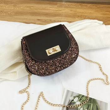 

Crossbody bags for Women PU Leather High Quality Tote Girl Handbag sequin Cross Body Shoulder Bag Fashion Ladies Messenger Purse