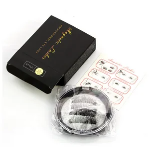 

by dhl or ems 500boxes 3 Magnet False Eyelash Extension Handmade 3D Magnetic Black Brown Long Fake Eye Lashes Kit hot