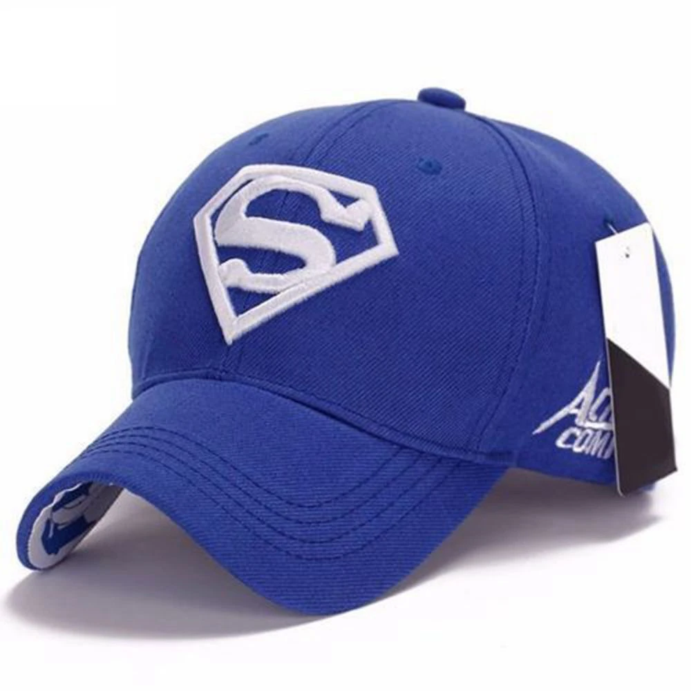 

8 Colors Embroidery Men Women Unisex Hiphop Hat Snapback Adjustable Fit Baseball Cap Superman Hip-hop Stretch Hat