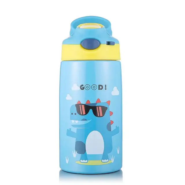 Children Thermos Bottle With Straw and Bag 316 Stainless Steel Kids