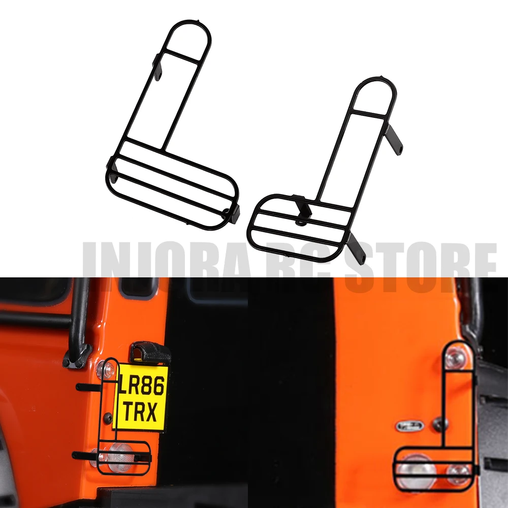 

2Pcs Metal TRX4 Black Tail Light Cover for 1/10 RC Crawler Car Traxxas TRX-4 Body Parts