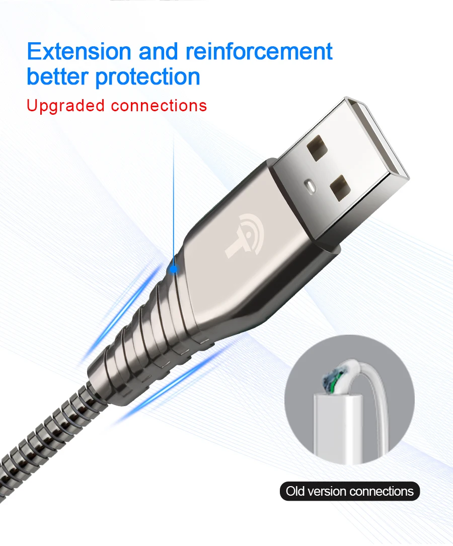 Rocketek usb type-C кабель Micro USB-C для мобильного телефона 3A Быстрая зарядка type-C для samsung Galaxy S9 S8 Plus xiaomi redmi note 5 7