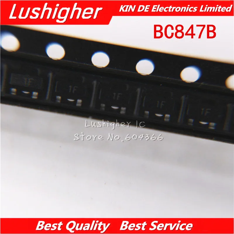 100 шт. BC847B SOT23 BC847 маркировка: 1F SMD SOT 23 Новый оригинал|marking smd|mark 110 pcs |