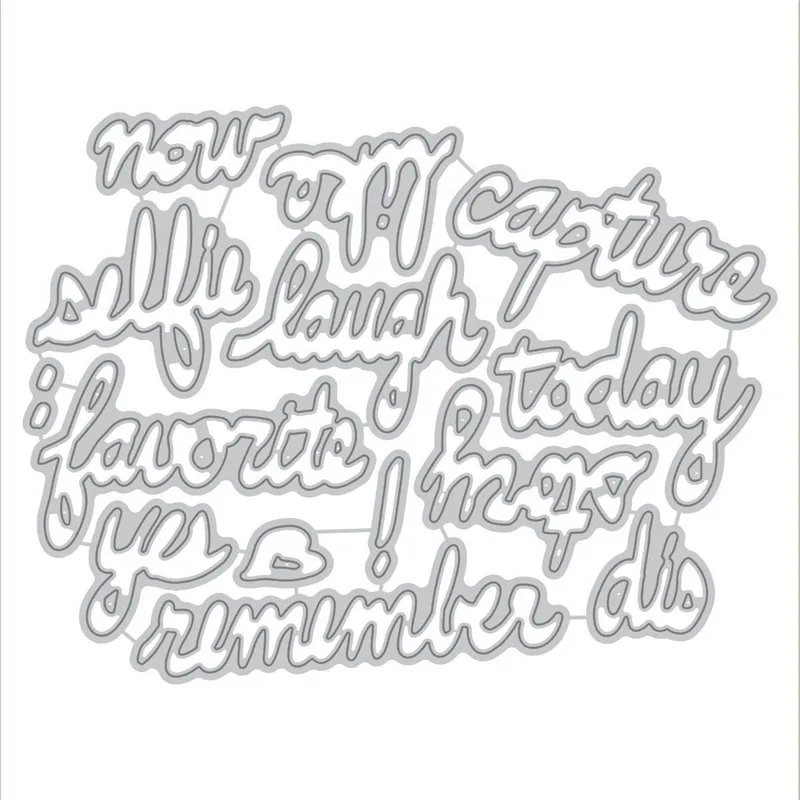 InLoveArts Letter Dies Scrapbooking Word Metal Cutting Dies New 2019