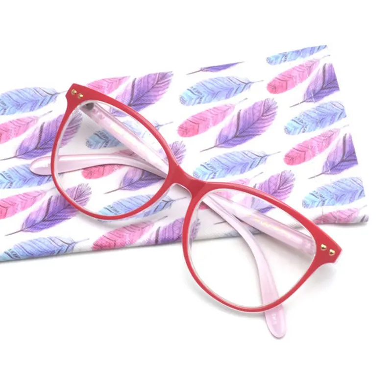 Кошачьи очки, оправа для женщин, готовые солнечные фотохромные очки для близорукости, оправы для оптических очков и линз по рецепту, очки для близорукости NX - Цвет оправы: red-400