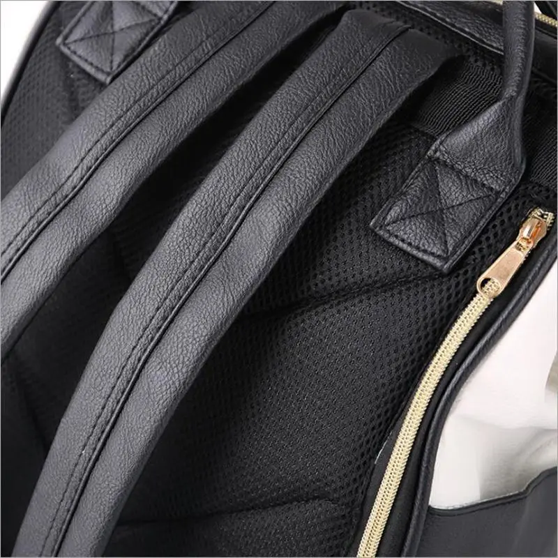 Mochila De Cuero PU Mochila escolar para adolescentes Anello Mochila saco A Dos mujeres Mochila Zaino Seljakott