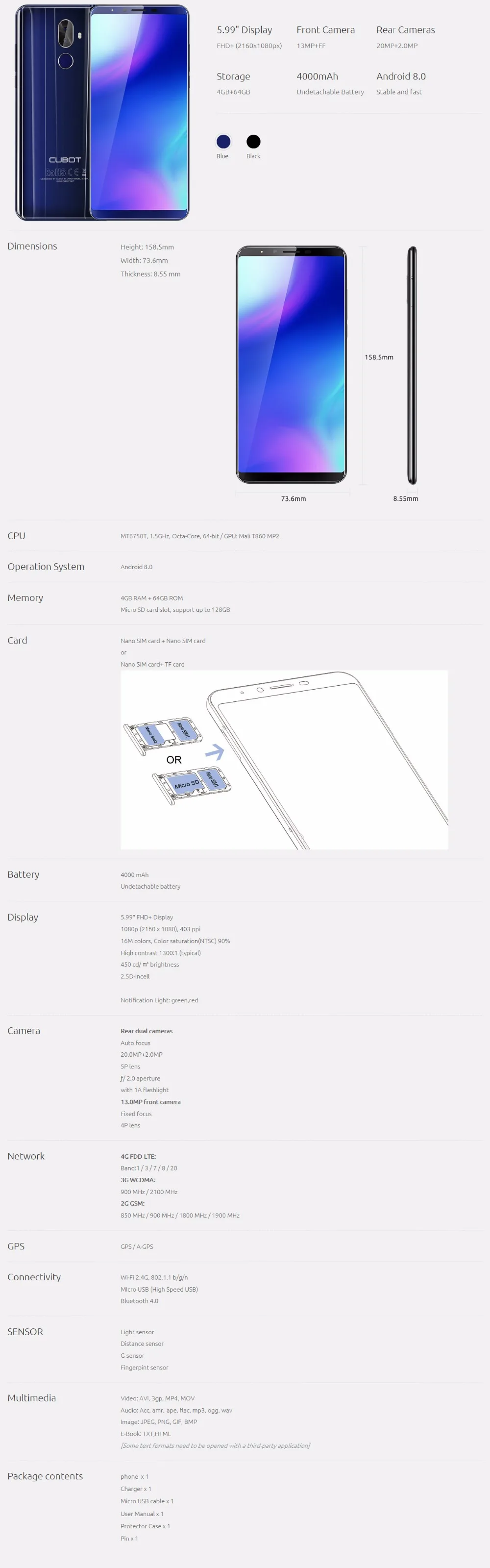 Cubot-X18-Plus-Tech-Specs