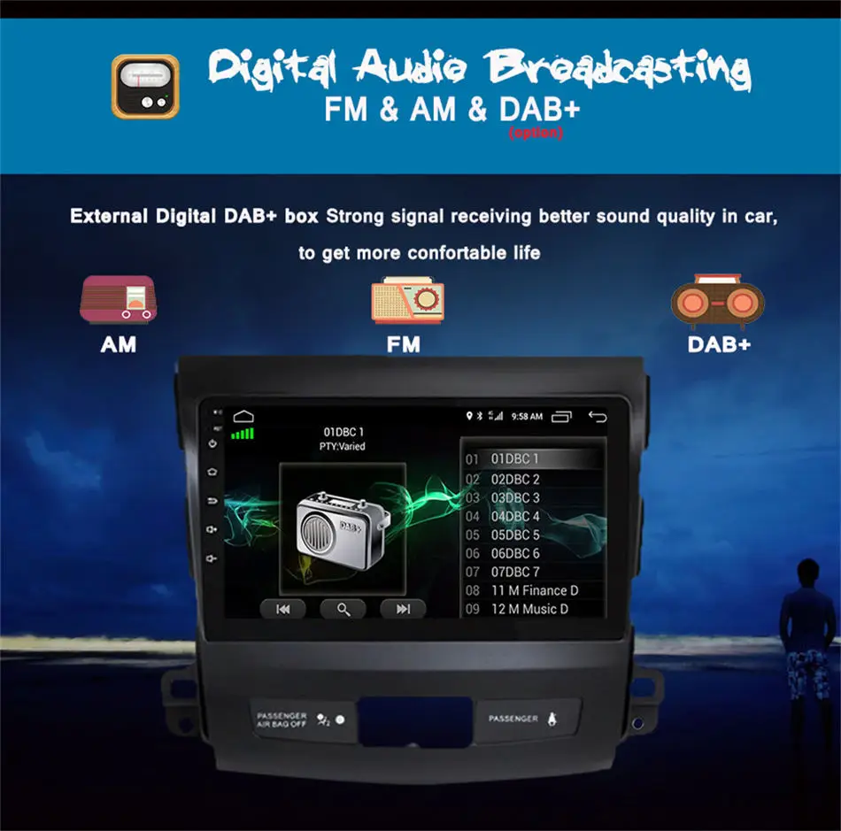 Discount IPS RAM 4g Octa Core Android 7.1 Car DVD Player For Mitsubishi Outlander 06-2013 Headunit GPS Navigation 2 Din Car Stereo Radio 4