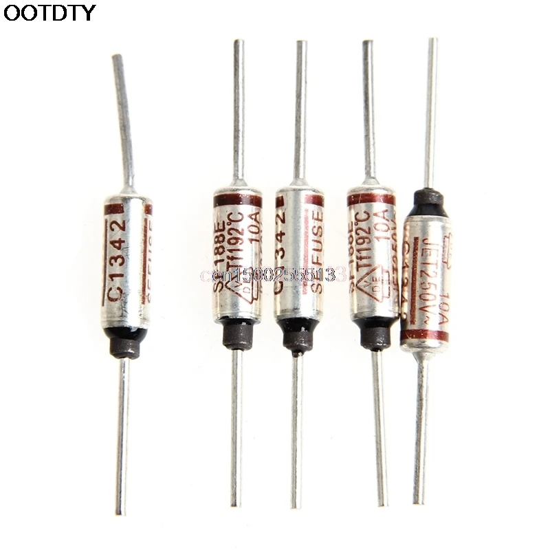 

Temperature Mini Fuse 250 V 10A Thermal Metal Shell 192 Degree Temp Micro Cut