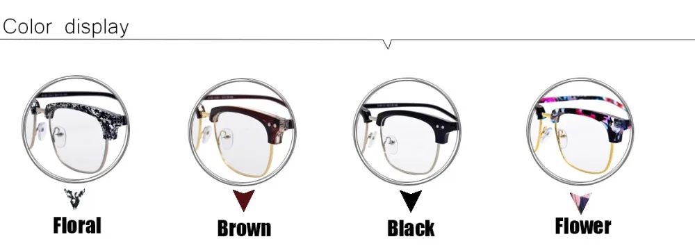 Новое поступление женские высококачественный ацетат металлические декоративные очки
