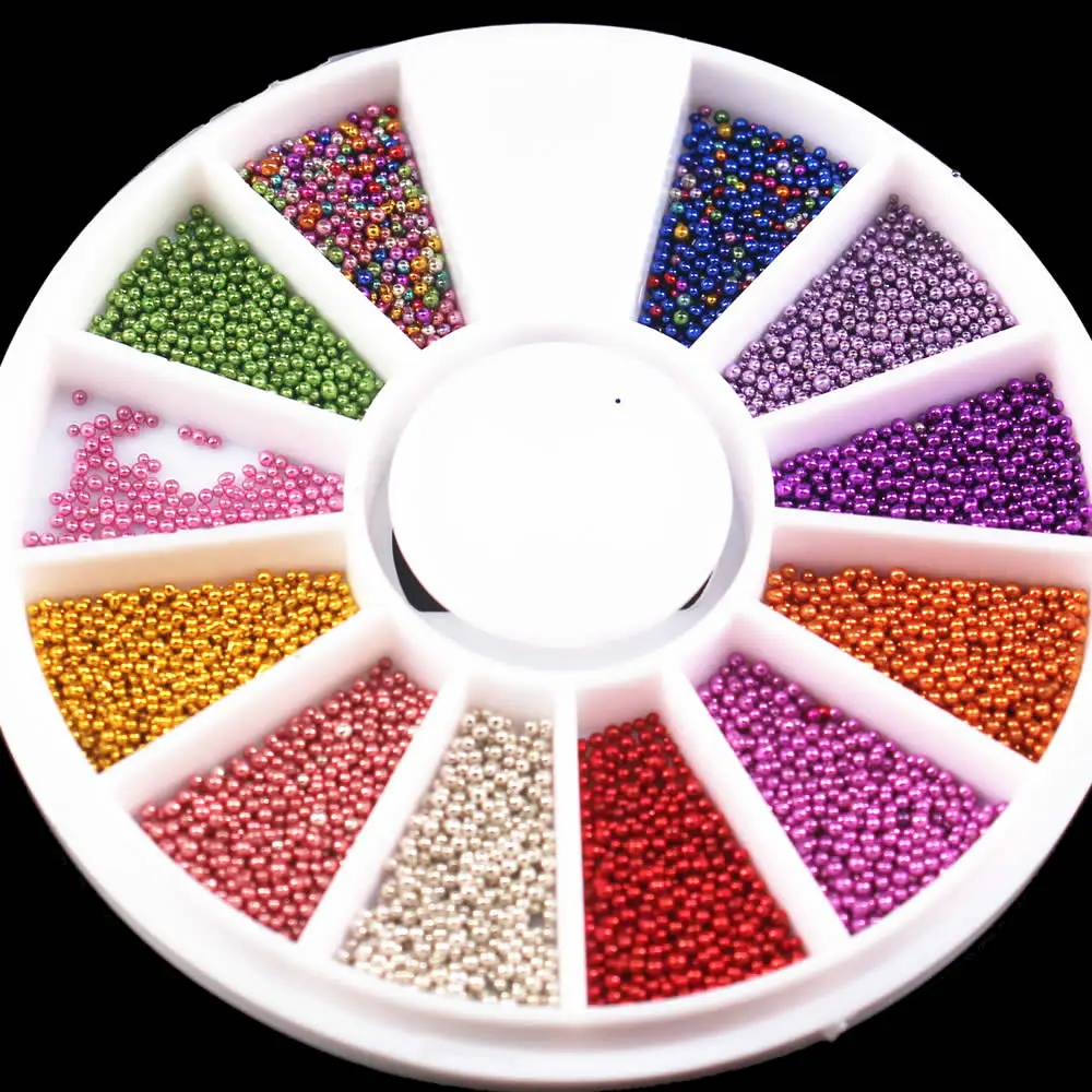 1Pcs/Sell)Super Bright Round Ultrathin Sequins Colorful Nail Art Glitter Tips UV Gel 3D Nail Decoration Manicure DIY Accessorie