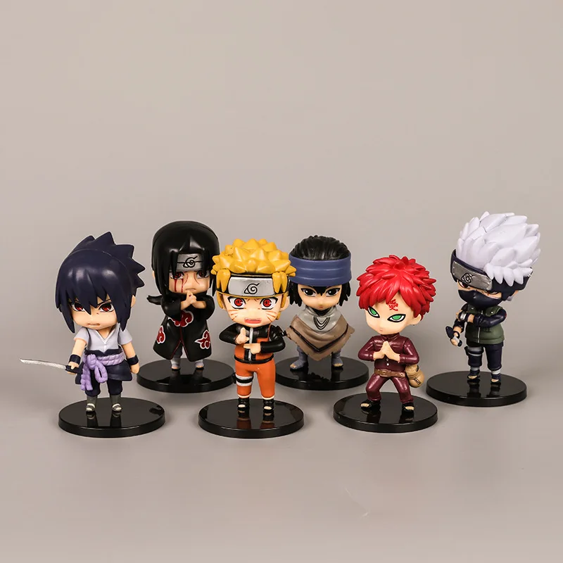 

Anime Naruto PVC Kawaii Action Figures Dolls Naruto Sasuke Itachi Gaara Model Figurines for Decoration Collection Gift Toys