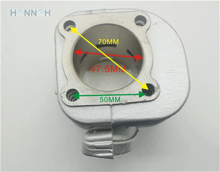 Minarelli цилиндр для yamjog 50 jog50 мотоциклетные цилиндр JOG DIA = 47,6 мм, Minarelli JOG цилиндр Dia = 47,6 мм pin = 10 мм
