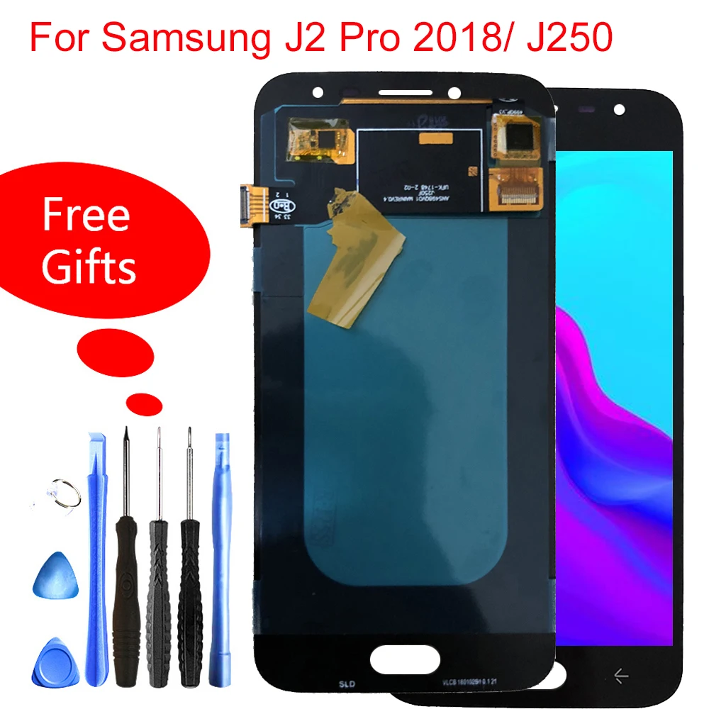 

Quality Lcd For Samsung Galaxy J2 Pro 2018 J250 SM-J250F/DS LCD Touch Screen Digitizer Display Assembly For Samsung J250 LCD