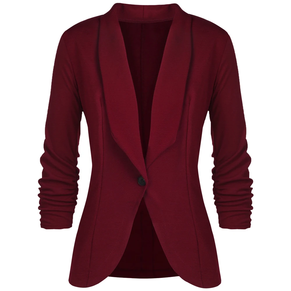 2018 Spring Basic Jackets Coat Women Autumn Slim Blazers