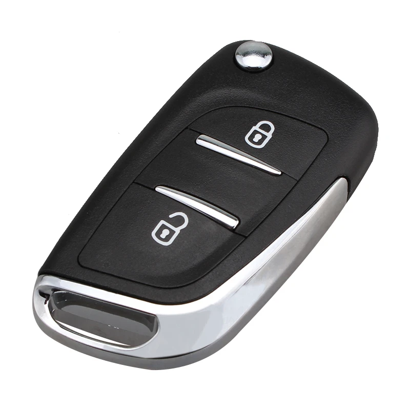 

2 Buttons Uncut Blade Remote Car Key Refit Cover Case Shell For Citroen C2 C3 C4 C6 Berlingo VA2 Blade Fob Cover Flip Key Shell