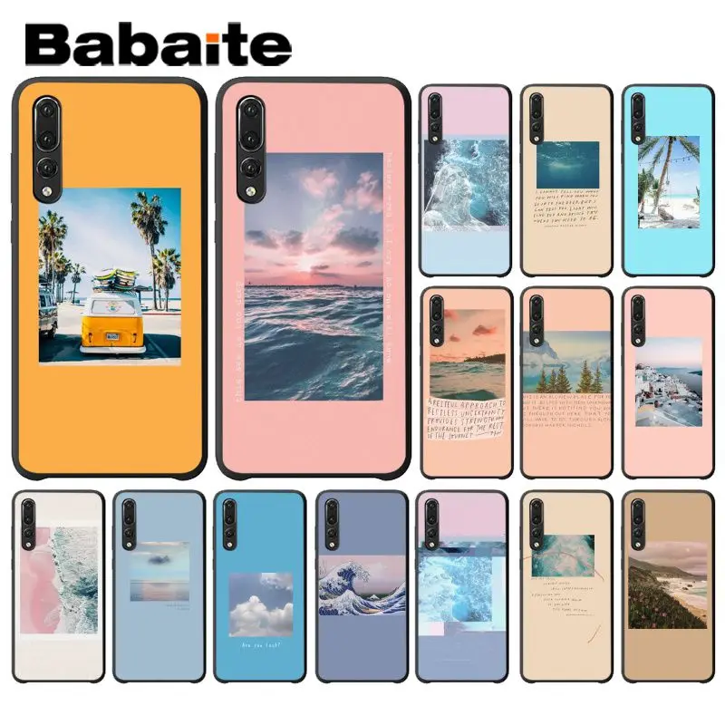 

Babaite Summer Style Yellow Pink Custom Photo Soft Phone Case for Huawei P9 P10 Plus Mate9 10 Mate10 Lite P20 Pro Honor10 View10