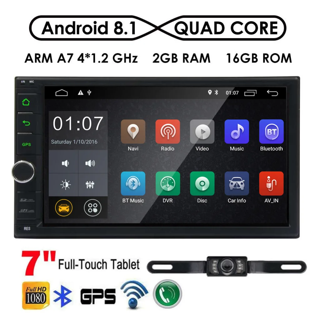 Android 8.1 Car In Dash Headunit Multimedia Player with 7 Inch Touch Screen 1080P HD Video Mirror Link OBD2 Support DVR DAB+ Android 8.1 Car In Dash Headunit Multimedia Player with 7 Inch Touch Screen 1080P HD Video Mirror Link OBD2 Support DVR DAB+