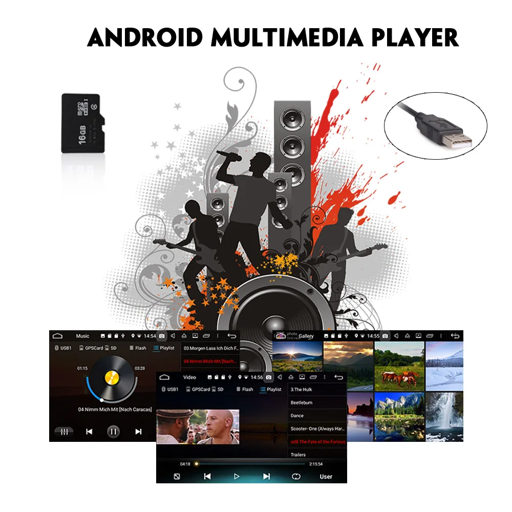 Cheap 7" Android 8.1 Quad Core Car Multimedia player 2 Din Car DVD Radio Bluetooth MP3 Player For AUDI A3 2006 2007 2008 2009 -2013 1