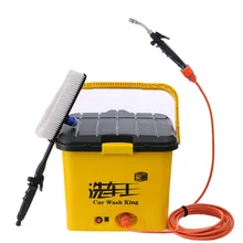 Электрический автомобиль электрический высокого давления шайба 30 литров стиральной машины интеллектуальный насос металлический хранения двойного назначения сопла